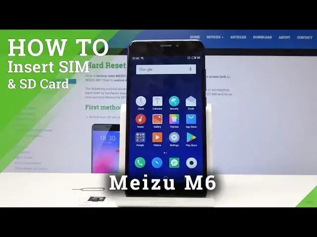 Video thumbnail for How to Insert SIM Card to Meizu M6 - Input Memory Card