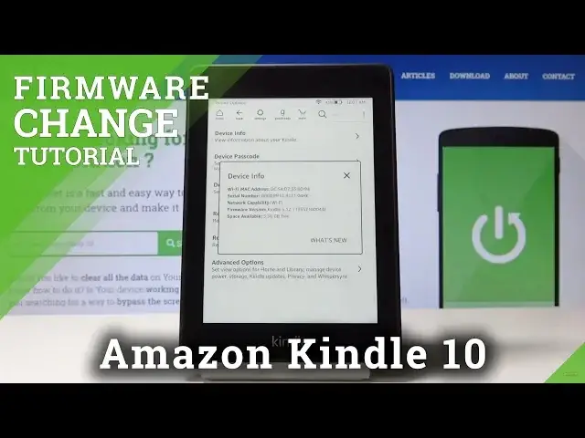 Video thumbnail for How to Check Firmware Version in Amazon Kindle 10 - Software Information