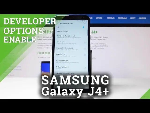 'Video thumbnail for How to Activate Developer Options in SAMSUNG Galaxy J4+ - Access USB Debugging'