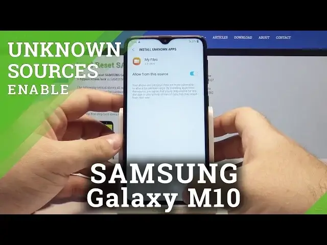 'Video thumbnail for How to Enable Unknown Sources in SAMSUNG Galaxy M10 - Install Unknown Apps'