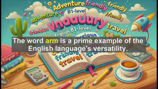 Video thumbnail for 2500 Must Know CEFR B1 Vocabulary - Exploring the Word 'Arm': Multiple Meanings and Advanced Usage