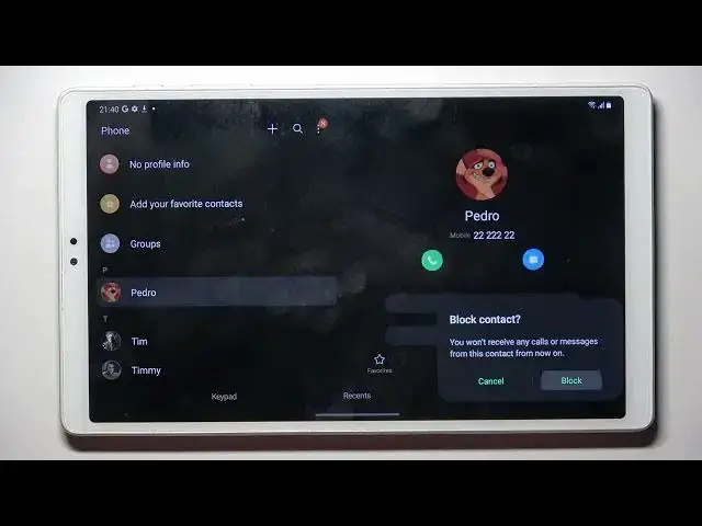 'Video thumbnail for How to Block & Unblock a Phone Number in Samsung Galaxy Tab A7 Lite'