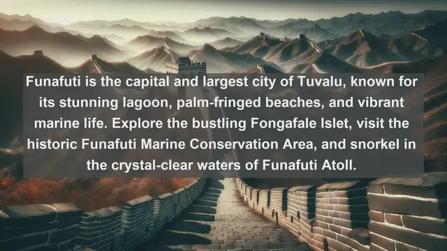 Video thumbnail for Discover Paradise: Top 10 Most Beautiful Cities in Tuvalu