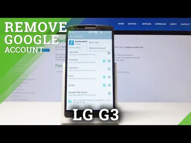'Video thumbnail for How to Set Up Google Account in LG G3 - Remove Google Account'
