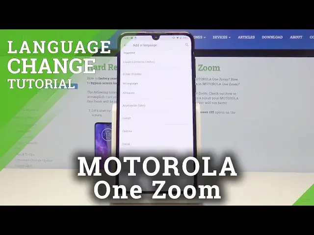 'Video thumbnail for How to Change Language in Motorola One Zoom – Language Settings'