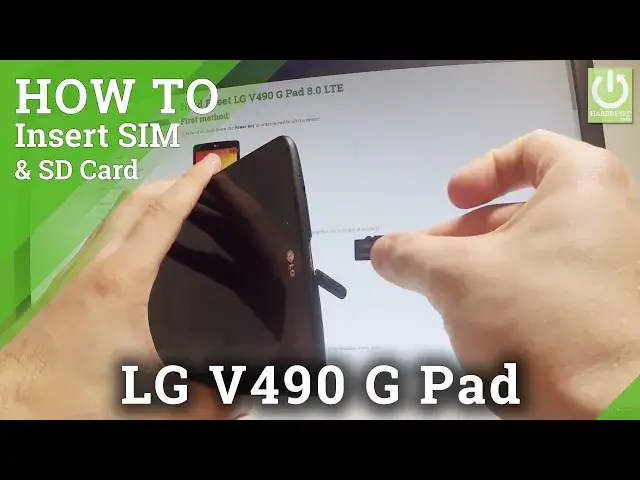 Video thumbnail for How to Insert SIM & SD LG V490 G Pad - Micro SIM & SD Slot