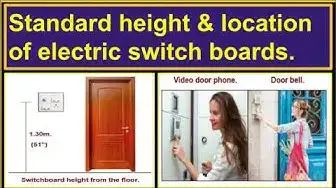 Video thumbnail for Standard height & location of switchboards in buildings.