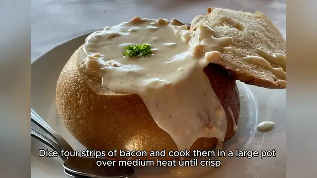 Video thumbnail for clam chowder recipe