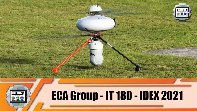 'Video thumbnail for IDEX 2021 ECA Group presents its IT 180 UAV Unmanned Aerial Vehicle defense exhibition Abu Dhabi UAE'