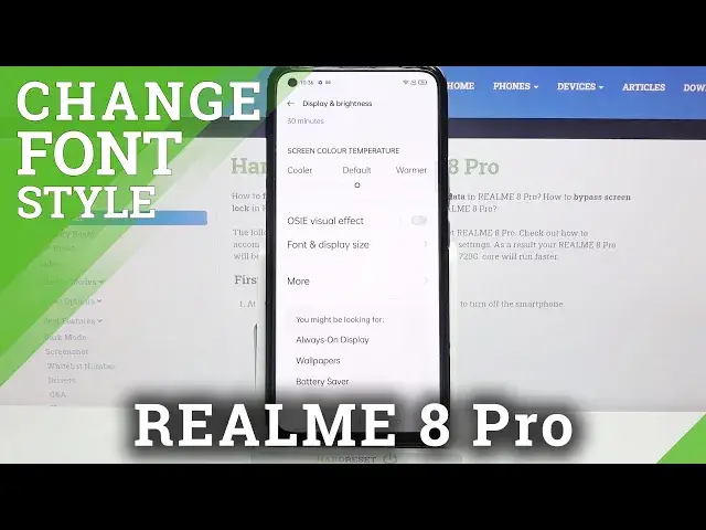 'Video thumbnail for How to Change Font Style in REALME 8 Pro – Font Options'