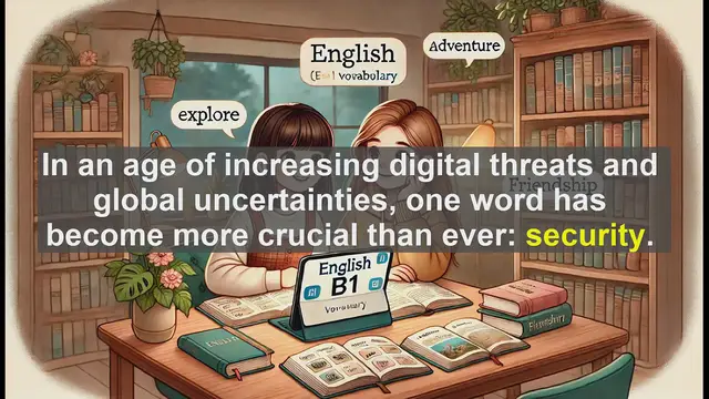 Video thumbnail for 2500 Must Know CEFR B1 Vocabulary - Understanding 'Security': Meanings, Uses, and Common Mistakes