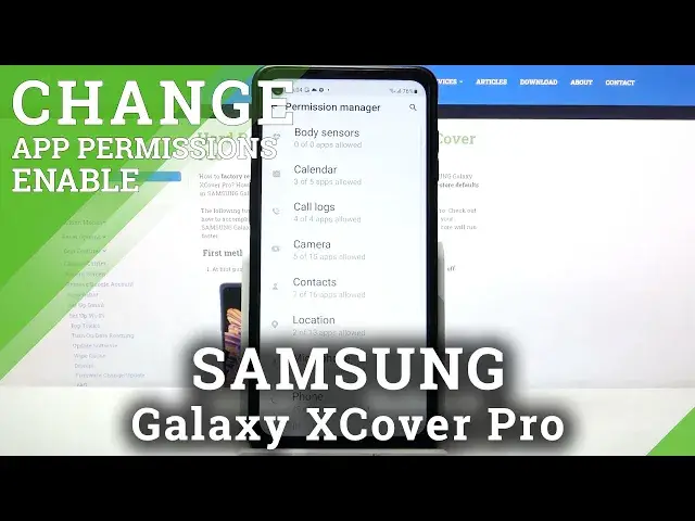 Video thumbnail for How to Operate Applications Permissions in Samsung Galaxy XCover Pro – Access Permission Manager