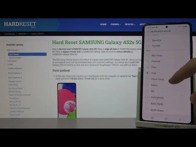 Video thumbnail for How to Find Retro Notification Tones in SAMSUNG Galaxy A52s 5G - Sound Settings