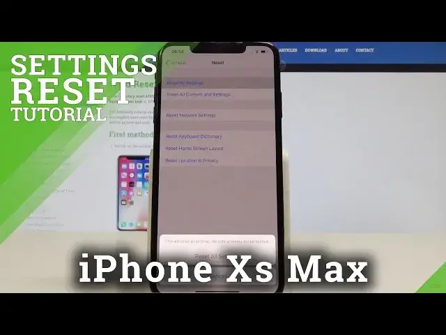 'Video thumbnail for How to Reset Settings in iPhone Xs Max - Restore Default iOS Settings'