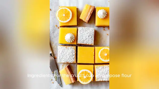 Video thumbnail for lemon bar recipe