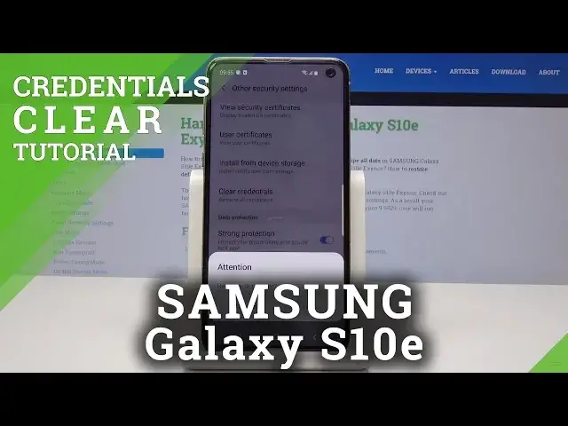 'Video thumbnail for How to Clear Credentials on SAMSUNG Galaxy S10e - Remove Licences'