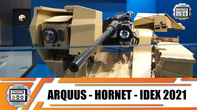 'Video thumbnail for IDEX 2021 ARQUUS from France launches new division to market Hornet Remote-Controlled Weapon Systems'