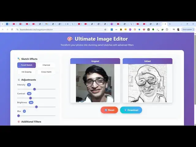 Video thumbnail for Build a Canva Clone Image to Pencil Drawing Sketch Editor in Browser Using HTML & JavaScript