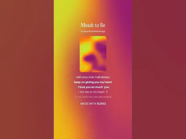 Video thumbnail for meant to be written by Carl Reneman