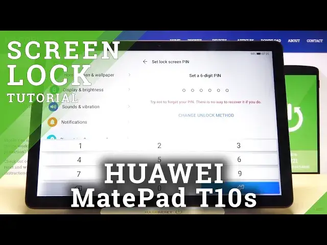 Video thumbnail for How to Set Up Screen Lock on HUAWEI MatePad T10s – Screen Lock Method