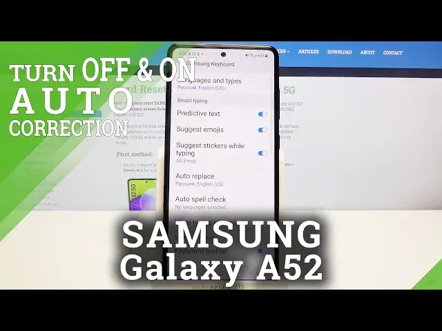 Video thumbnail for How to Find Auto-correction Settings on SAMSUNG Galaxy A52 – Auto-correction Options