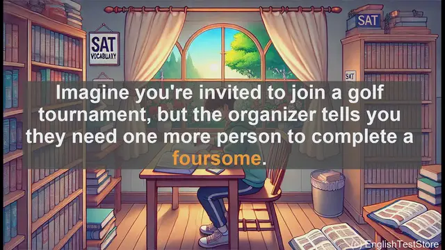 Video thumbnail for 5000 Must Know SAT Vocabulary - What is a Foursome? Understanding the Term Beyond Golf