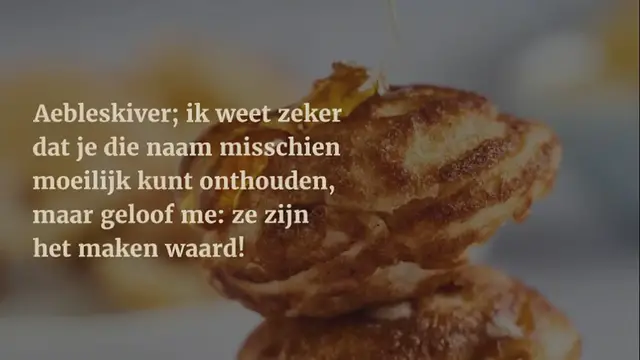 Video thumbnail for Aebleskiver recept – Deense (gevulde) poffertjes