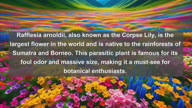 Video thumbnail for Exploring Indonesia's Natural Treasures: Top 10 Native Flora You Must See