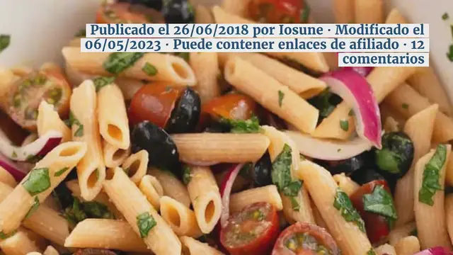 Video thumbnail for Ensalada de Pasta Vegana