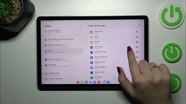 'Video thumbnail for How to Allow Unknown Sources in SAMSUNG Galaxy Tab S9 FE?'