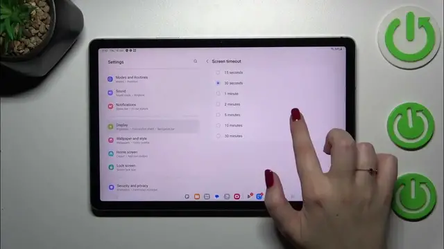 'Video thumbnail for How to Change Screen Timeout in SAMSUNG Galaxy Tab S9 FE?'