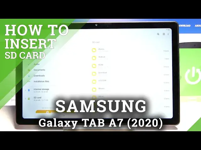 'Video thumbnail for How to Insert Micro SD Card on SAMSUNG Galaxy Tab A7 2020 - Install SD Card'