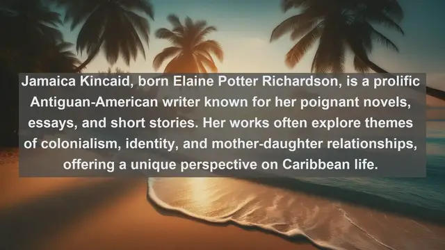 Video thumbnail for Discovering Literary Treasures: Top 10 Famous Writers from Antigua and Barbuda