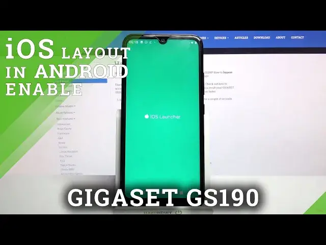 'Video thumbnail for iOS Launcher on Android – GIGASET GS190 and Apple Layout'