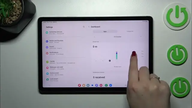 'Video thumbnail for How to Check Total Screen Time in SAMSUNG Galaxy Tab S9 FE?'