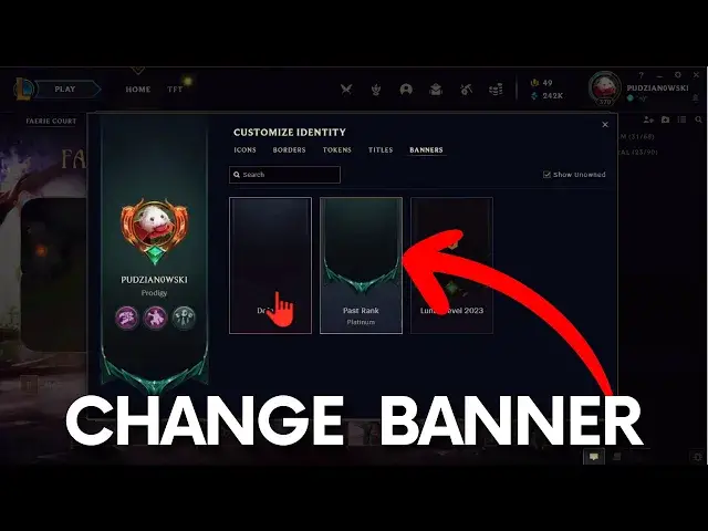 Video thumbnail for How to Change Profile Banner in League of Legends - Account Banners LOL