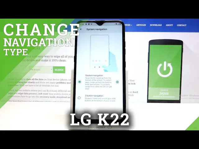 Video thumbnail for How to Change Navigation Buttons to Gestures in LG K22 – Find Gestures Option