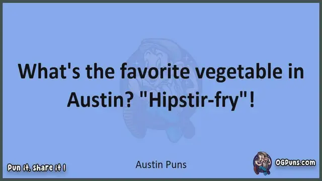 Video thumbnail for Austin - Jokes, Puns, Wordplays, and Laughter