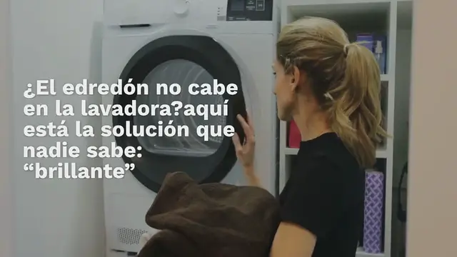 Video thumbnail for ¿El edredón no cabe en la lavadora? aquí está la solución que nadie sabe: “brillante”