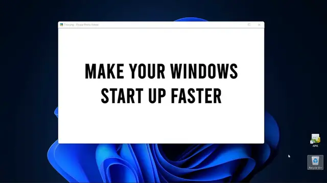 Video thumbnail for Windows Tip _ How To Make Your Windows PC Start Up Faster