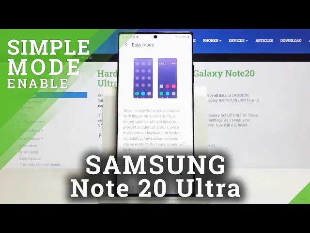 'Video thumbnail for Easy Mode in SAMSUNG Galaxy Note 20 Ultra – How to Open & Use Simple Mode'