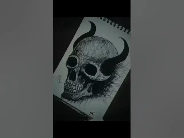 Video thumbnail for How to draw a skull 💀