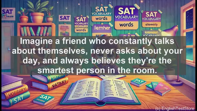 Video thumbnail for 5000 Must Know SAT Vocabulary - Egotism: The SAT Vocabulary Word for Self-Importance