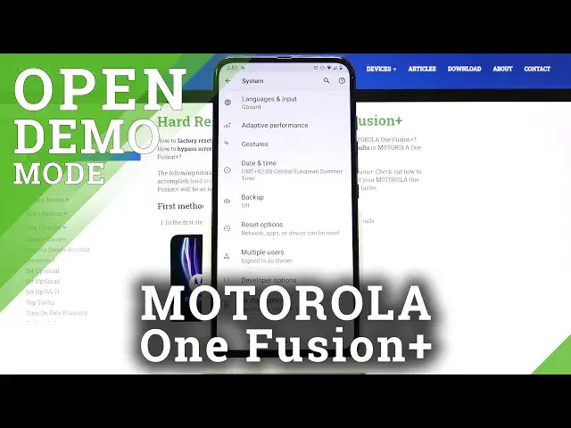 'Video thumbnail for How to Activate Demo Mode in MOTOROLA One Fusion+ - Demonstration Mode'