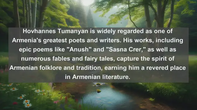 Video thumbnail for Unveiling Literary Legends: Top 10 Famous Writers from Armenia