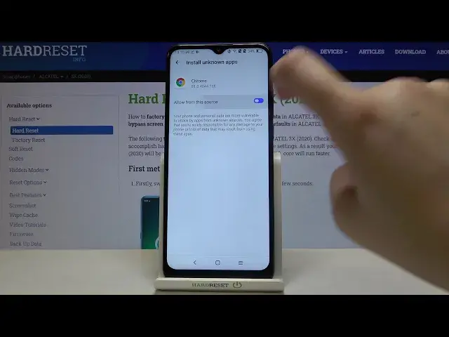 Video thumbnail for Unknown Sources - ALCATEL 3X 2020 Apps Installation Process