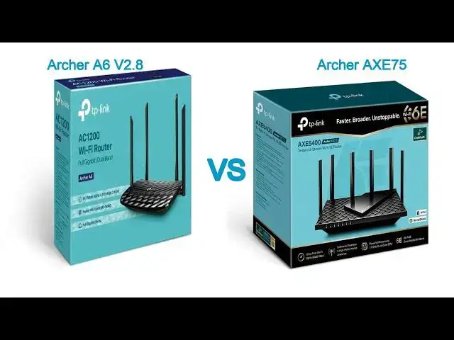Video thumbnail for TP-Link Archer A6 vs. Archer AXE75: Router Face-Off!