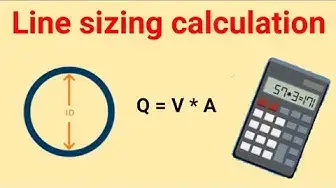 Video thumbnail for pipe diameter calculation @chemicalengineeringcourses6