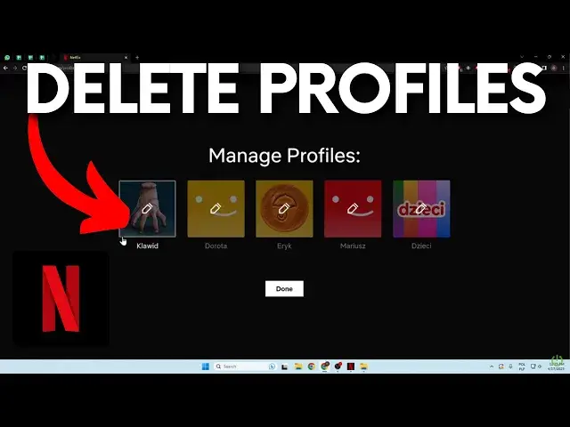 Video thumbnail for How to Delete Profiles on Netflix? #netflix