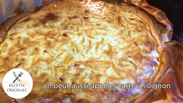 'Video thumbnail for Tarte aux oignons confits'
